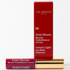 Clarins Instant Light Lip Balm Perfector  08plum BNIB